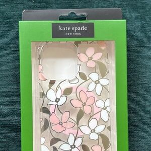 Kate Spade Floral Protective Phone Case - Pink and White